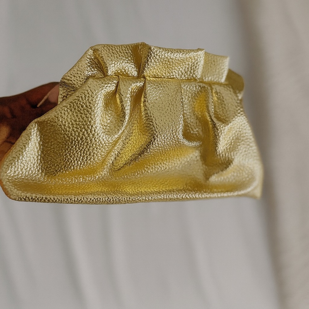 Gold Metallic Clutch